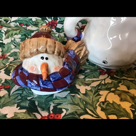 The Boyd’s Collection: Bundle Up Snowman Teapot Set ... Rare - Picture 11 of 12